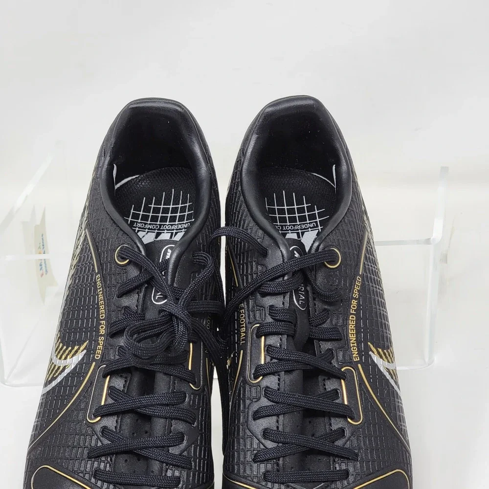 Nike Mercurial Vapor 14 Pro FG Men's Size 5 Black Gold Soccer DJ2869-007 New
